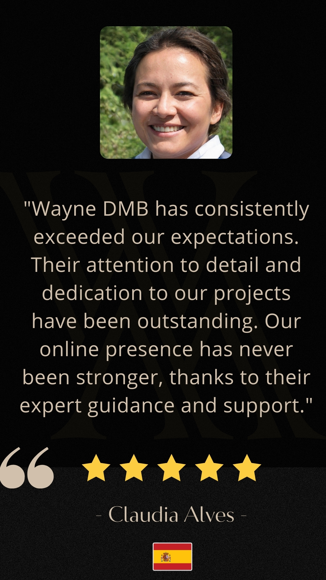 Wayne DMB has consistently exceeded our expectations. Their attention to detail and dedication to our projects have been outstanding. Our online presence has never been stronger, thanks to their e (2)